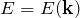 E=E({\bf k})