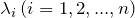 \lambda_i\,(i=1,2,...,n)