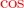 \textcolor{red}{\cos}