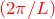 \textcolor{red}{(2\pi/L)}