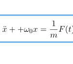 【振動】周期的な力F(t)の強制振動（摩擦無し）の運動方程式と一般解
